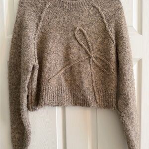 American Eagle Outfitters Taupe Crew Neck Sweater
